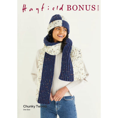 Hayfield 10338 Bonus Chunky Tweed Scarf