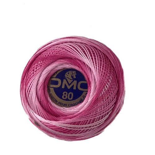 Tatting Thread   48 Dark Pink Verigated