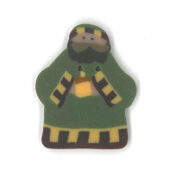 Just Another Button Company NH1057m Medium Green Wiseman