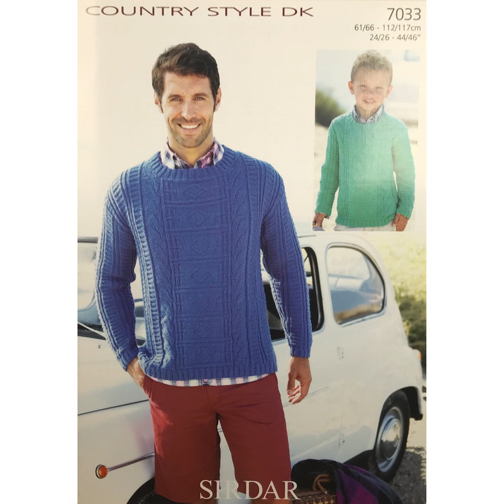 Sirdar 7033 Country Style Sweater