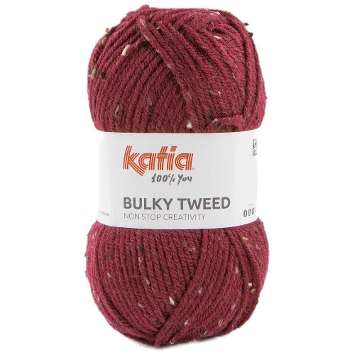 Bulky Tweed 207 Raspberry Red
