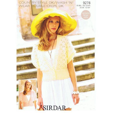 Sirdar 9278 Country Style Top - Cardigan