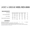 Sirdar 7332 Wool Rich Aran Coat
