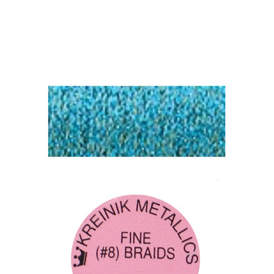 Kreinik Metallic #8 Braid   029 Turquoise