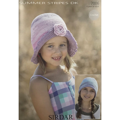 Sirdar 7006 Summer Stripes DK Hat