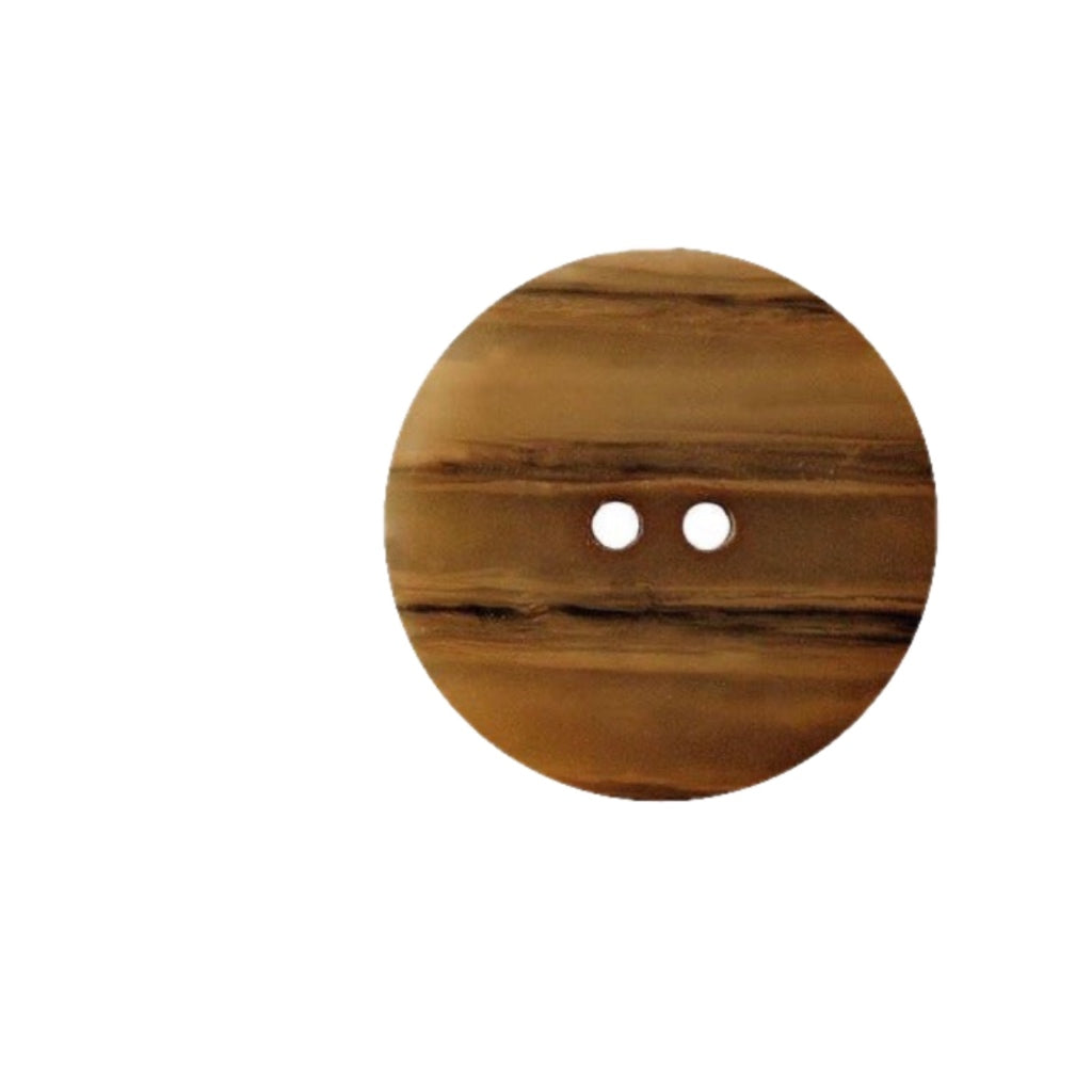 Button 317825 Brown Stone Grain 18mm