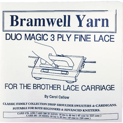 Bramwell  3-Ply Fine Lace Sweater and Cardigan Knitting Machine