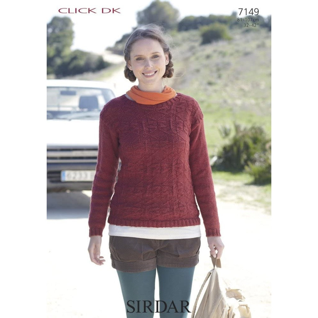 Sirdar 7149 Click Dk Sweater