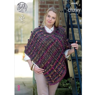 King Cole 4664 Poncho Chunky