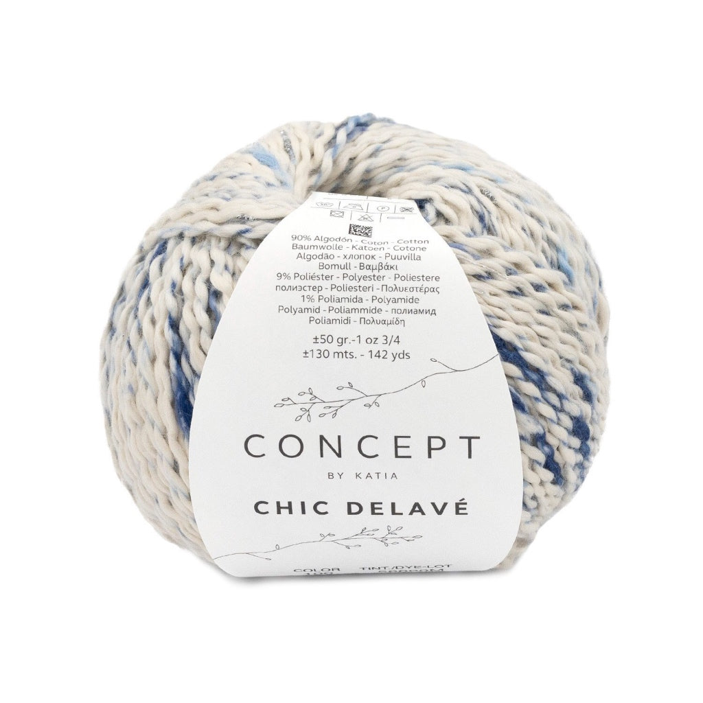 Chic Delave 100 Blue-Dark Blue