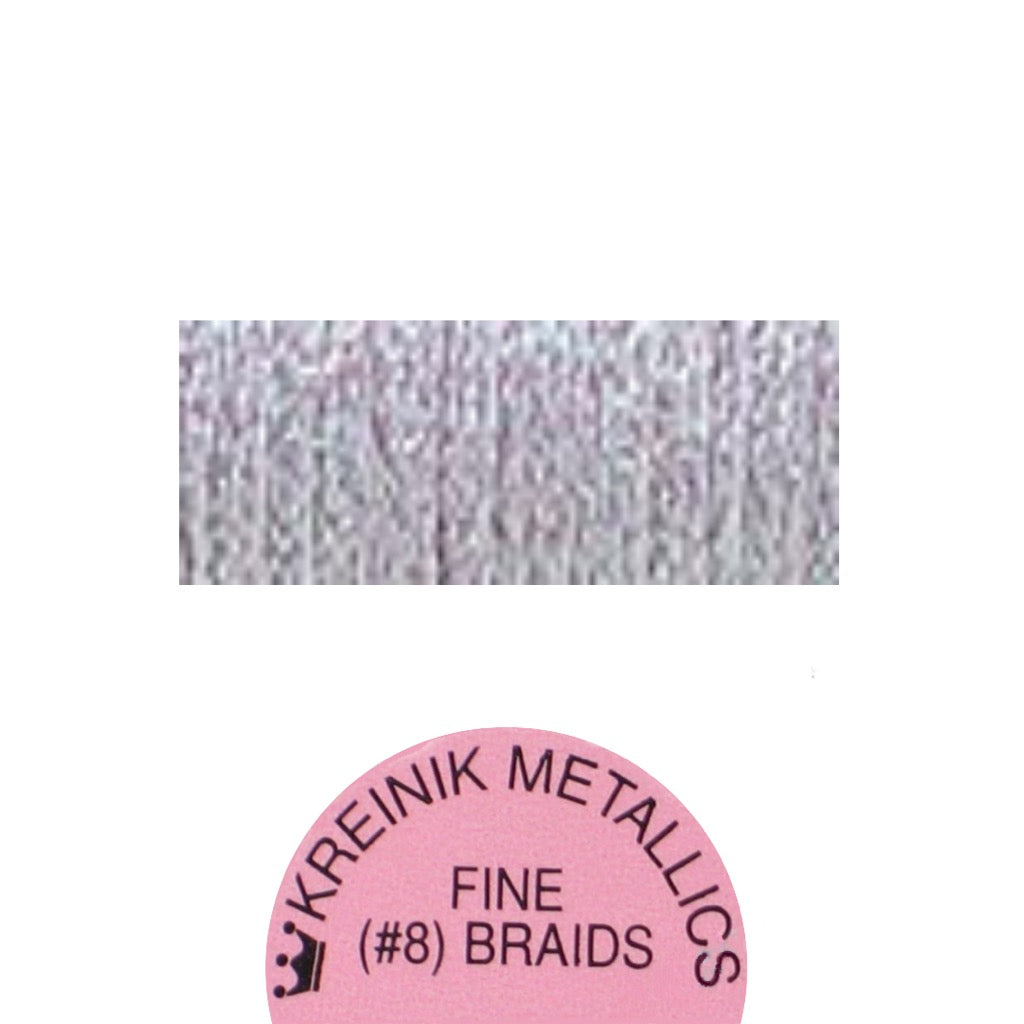 Kreinik Metallic #8 Braid  093 Star Mauve