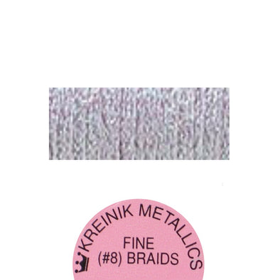 Kreinik Metallic #8 Braid  093 Star Mauve