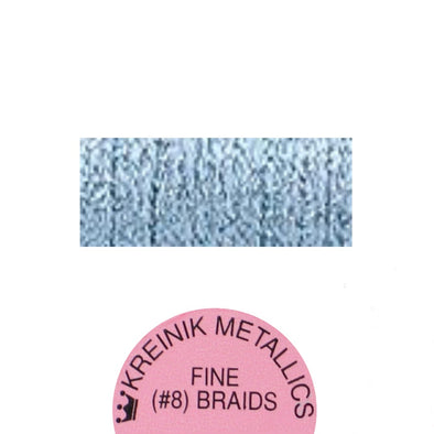 Kreinik Metallic #8 Braid   014 Sky Blue