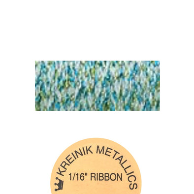 Kreinik Metallic 1/16" Ribbon  829 Mint Julip