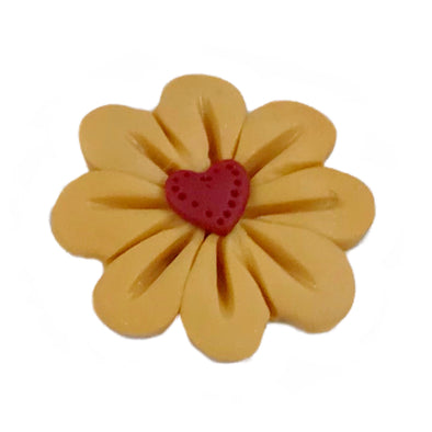 SB042PGDL Pale Gold Daisy with Heart