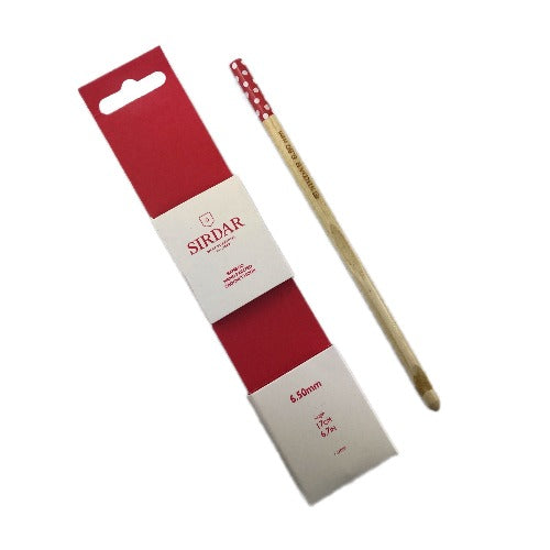 Crochet Hook  6.50mm Bamboo Sirdar