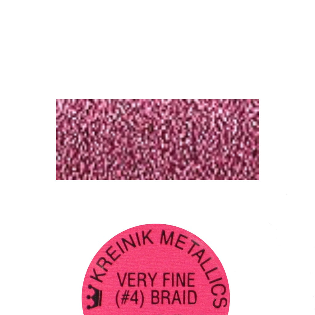 Kreinik Metallic #4 Braid   024 Fuchsia