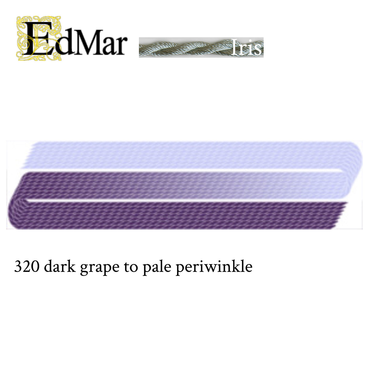 Iris 320 Dk Grape to Pale Periwinkle