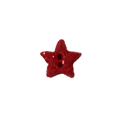SB062RGS Red glitter Star, Sma