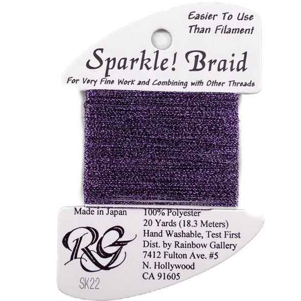 Sparkle Braid 22 Dark Purple