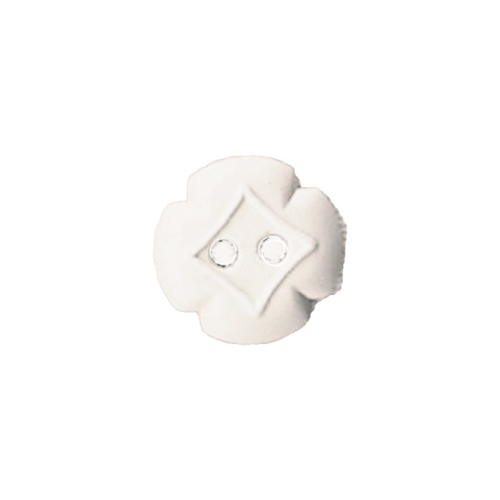 Button  30081 White Flower 14mm