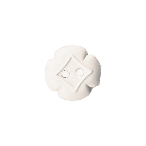 Button 30081 White Flower 14mm