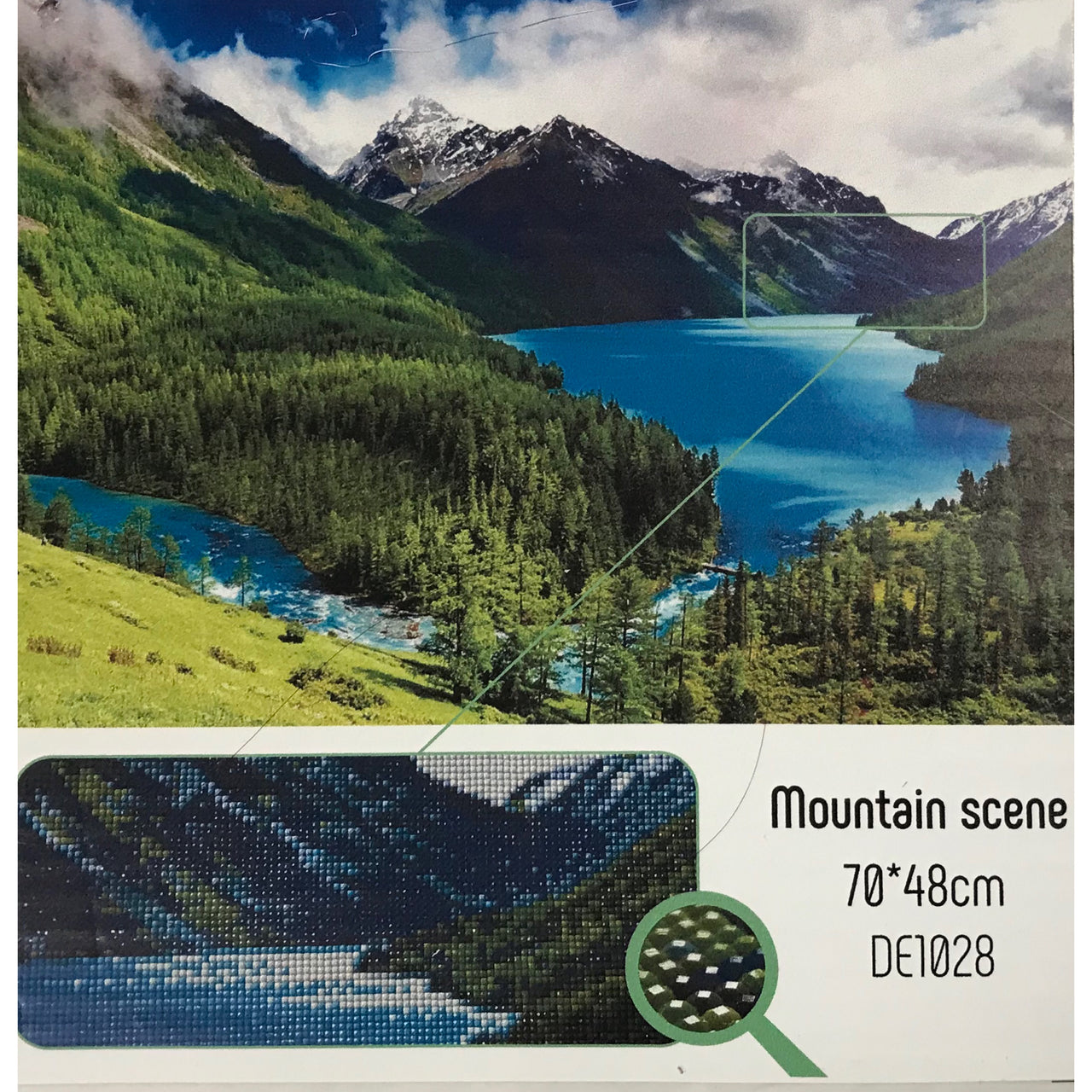 Collection D'Art DE1028 Mountain Scene - Beaded