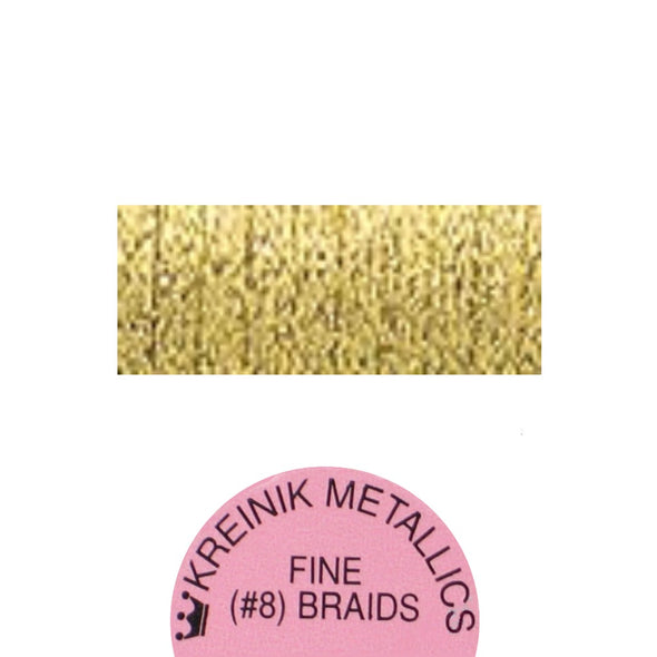Kreinik Metallic #8 Braid   028 Citron