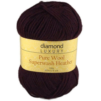 Pure Wool Superwash Heather 1012 Burgundy