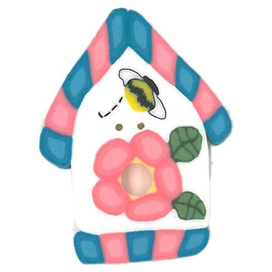 Just Another Button Company 1122 Birdhouse pink/blue