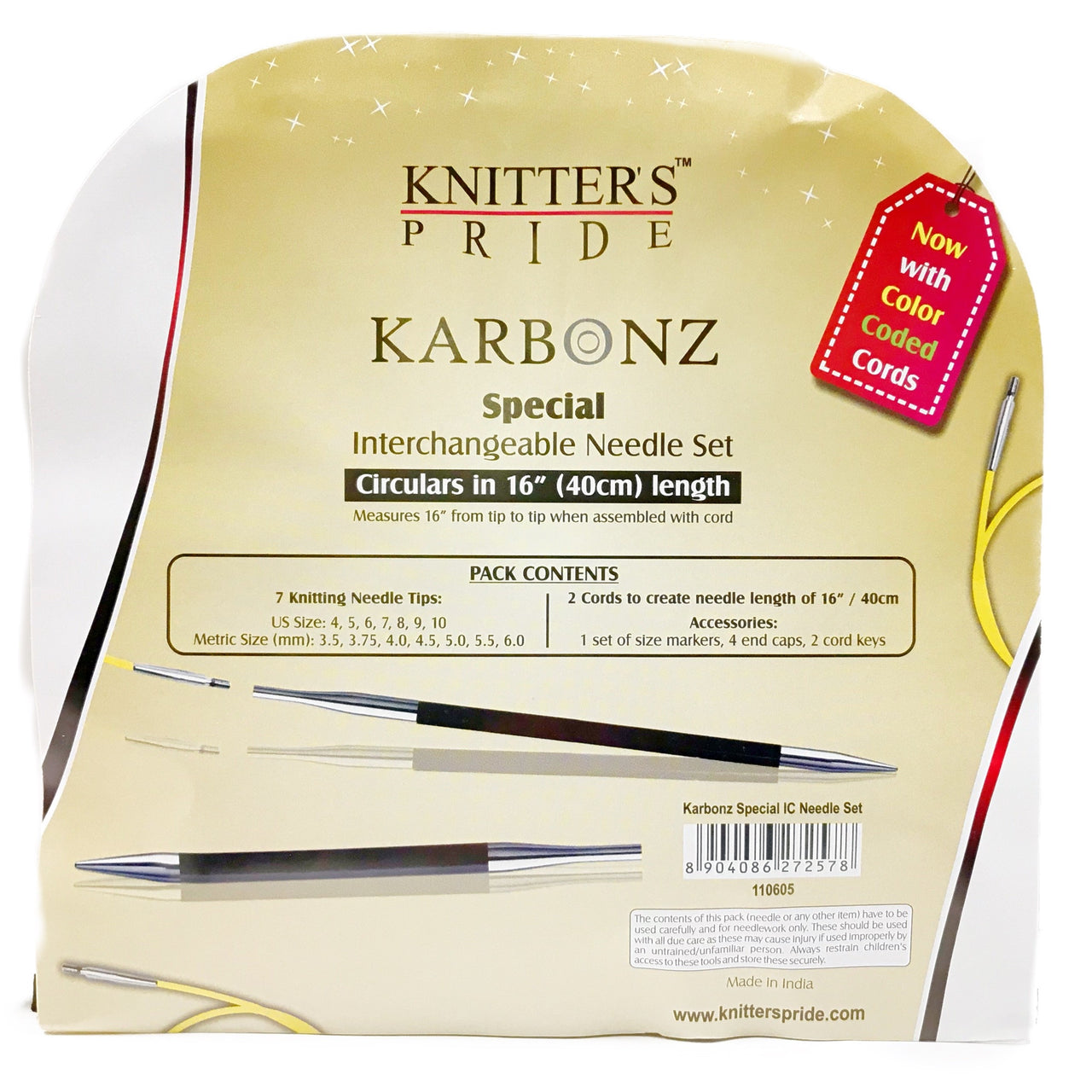 Circular Needle Gift Set Knitter's Pride Karbonz Special