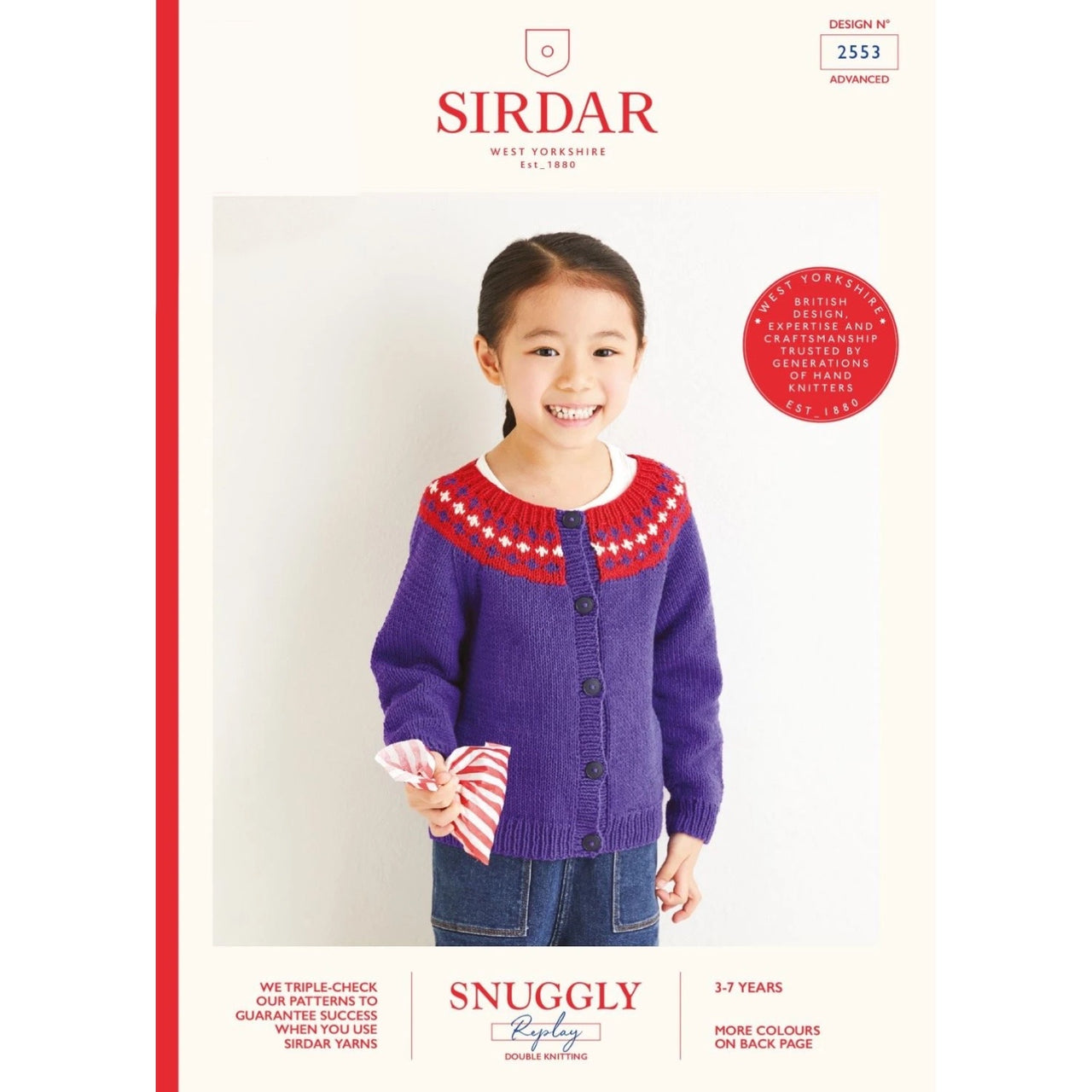 Sirdar 2553 Snuggly Replay Cardigan Fairisle