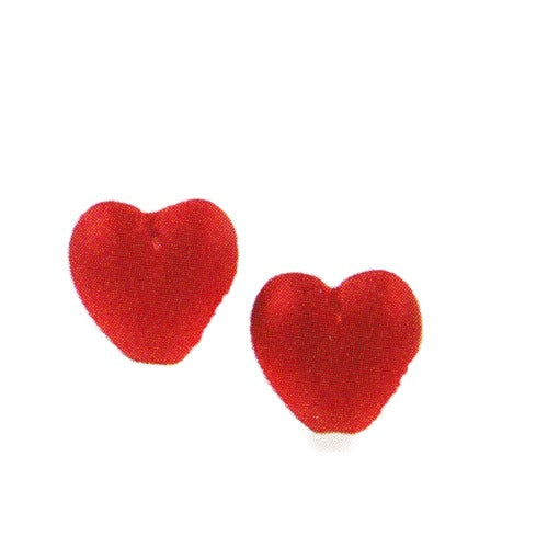 Beads 12217 Heart Matte Ruby