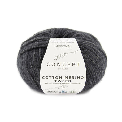 Cotton-Merino Tweed 503 Dark grey