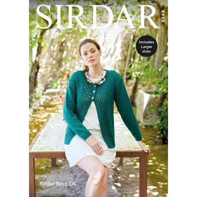 Sirdar 8246 No 1 DK Cardigan Adult