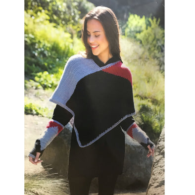 Katia Earth Poncho, sweater and Accessories