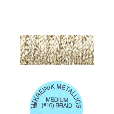 Kreinik Metallic #16 Braid  002HL Gold High Lustre