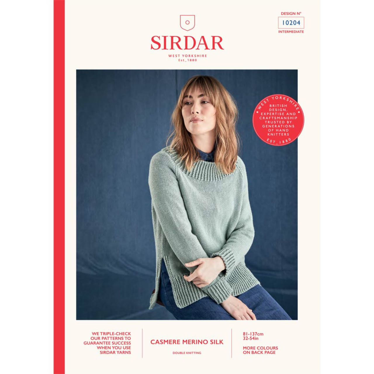 Sirdar 10204 Cashmere Merino Silk Sweater