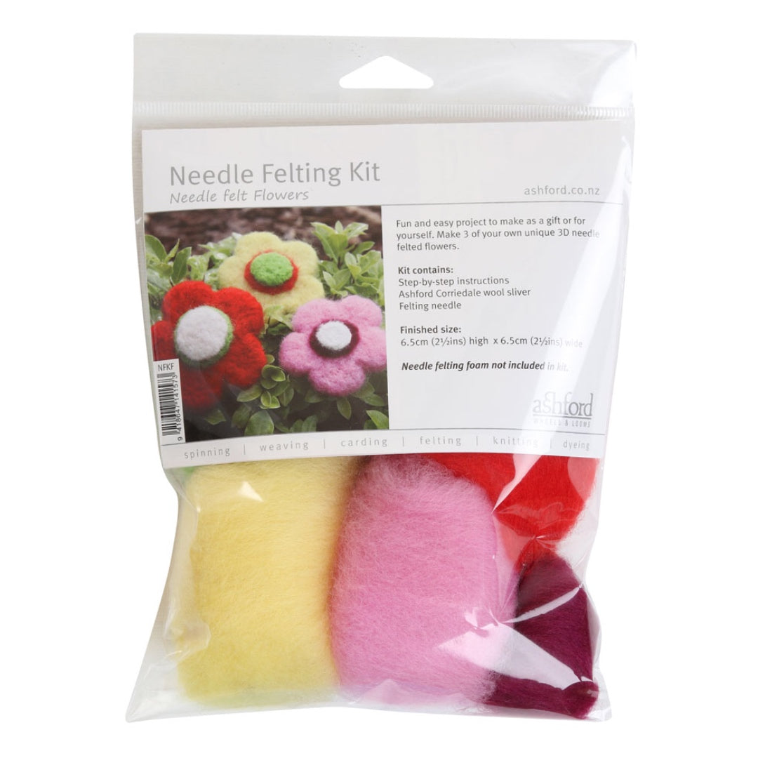 Needle Felting Kit - Flowers