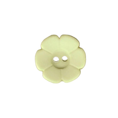 Button 112427 Daisy Light Green 15mm