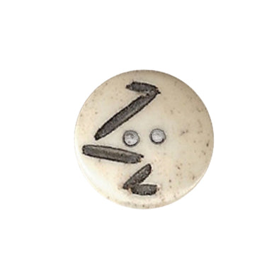 Button 21001002 Bone Etched 18mm
