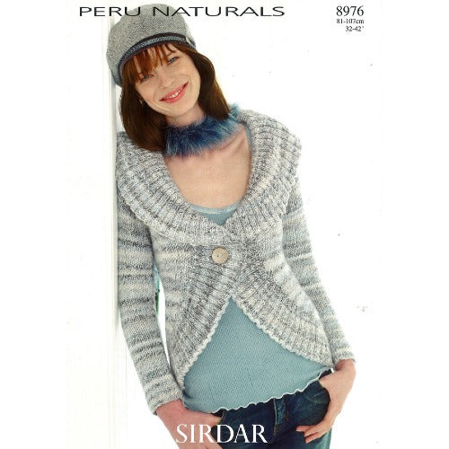 Sirdar 8976 Cardigan Peru Natural