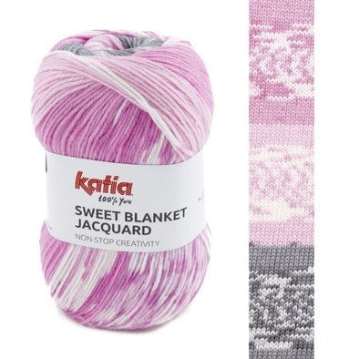 Sweet Blanket Jacquard 301 Greys Rose