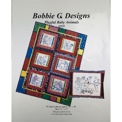 Bobbie G Designs Q558 Playful Baby Animals Embroidery