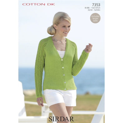 Sirdar 7353 Cotton DK Cardigan