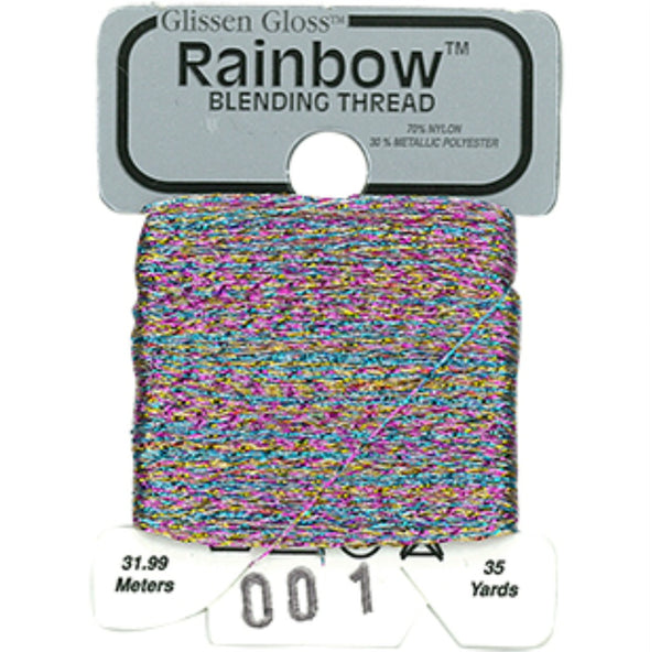 Rainbow Blending Thread 001 Multi White