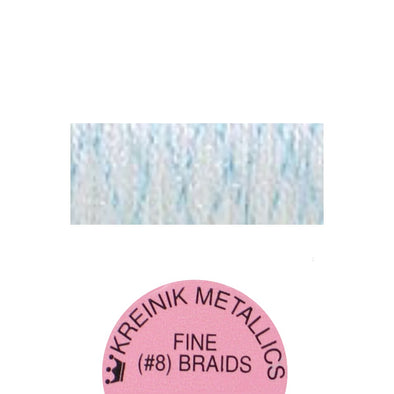 Kreinik Metallic #8 Braid  194 Pale Blue