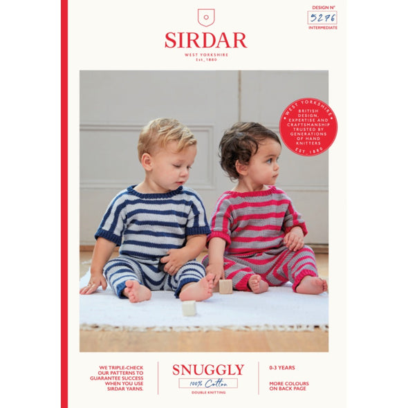 Sirdar 5276 Cotton DK Baby Onsies