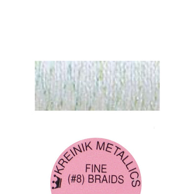 Kreinik Metallic #8 Braid  198 Pale Green