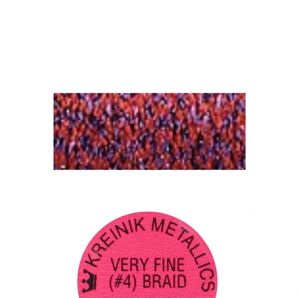 Kreinik Metallic #4 Braid   326 Hibiscus